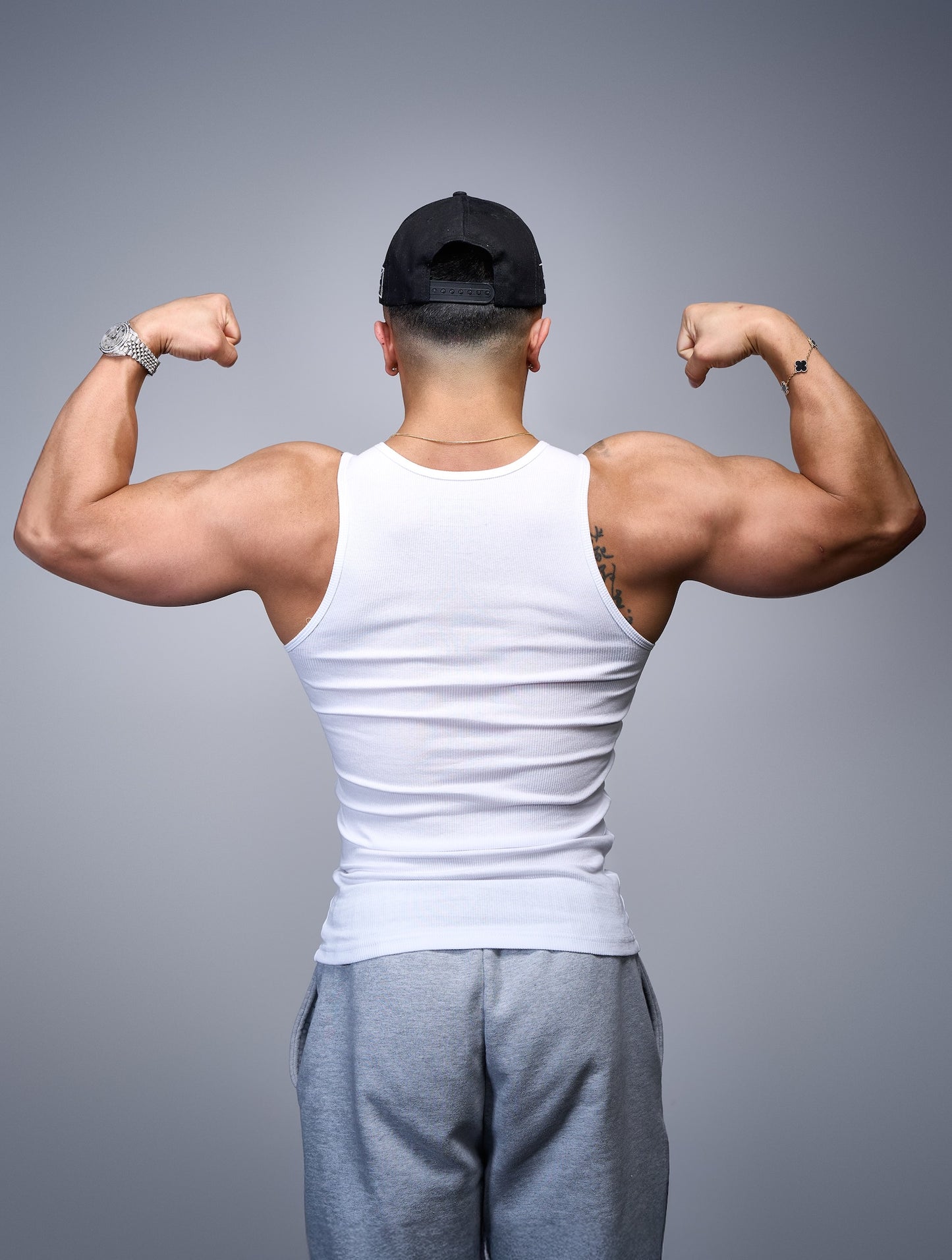 3 Pack White Beater Tanks
