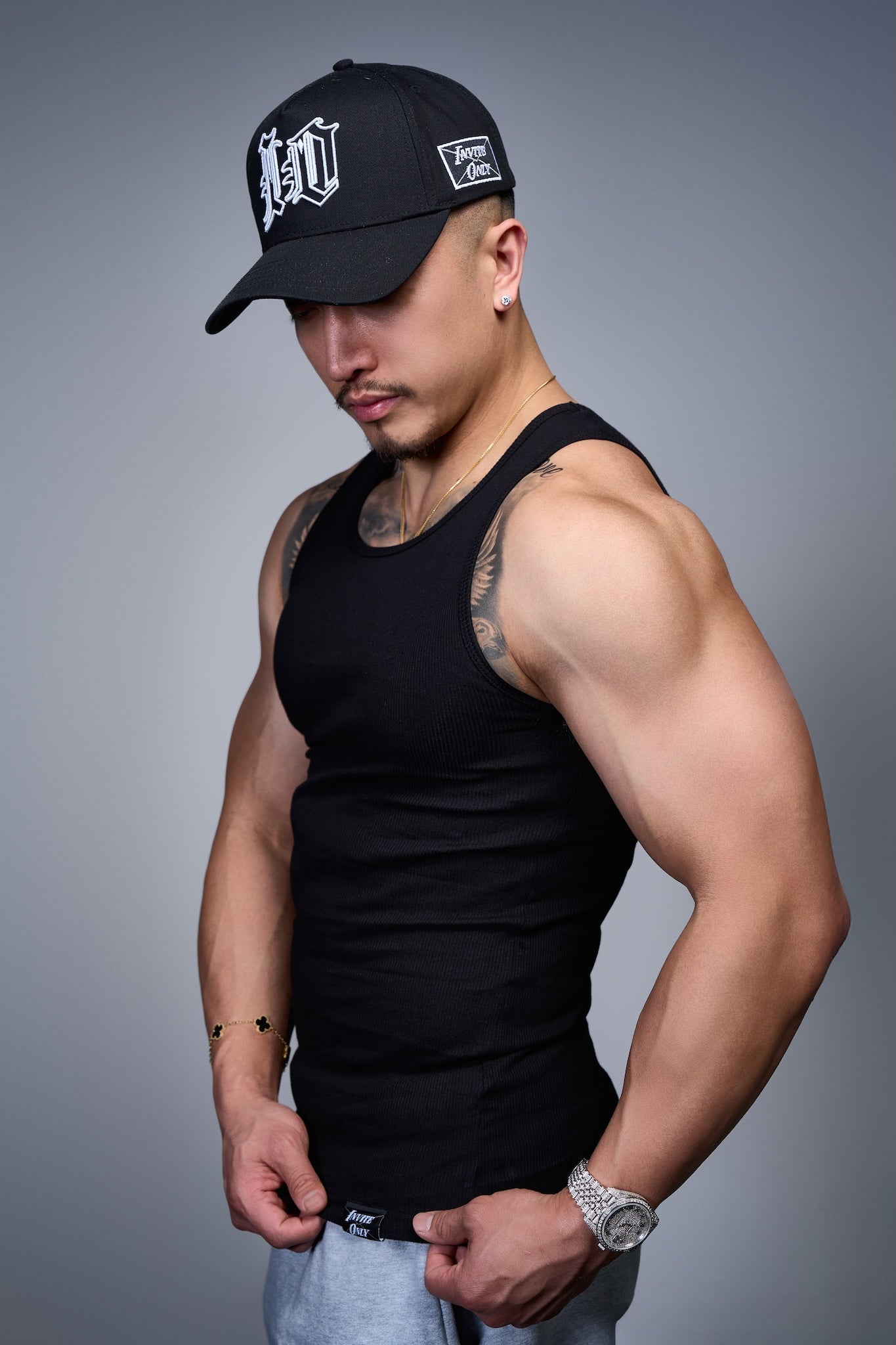 3 Pack Black Beater Tanks