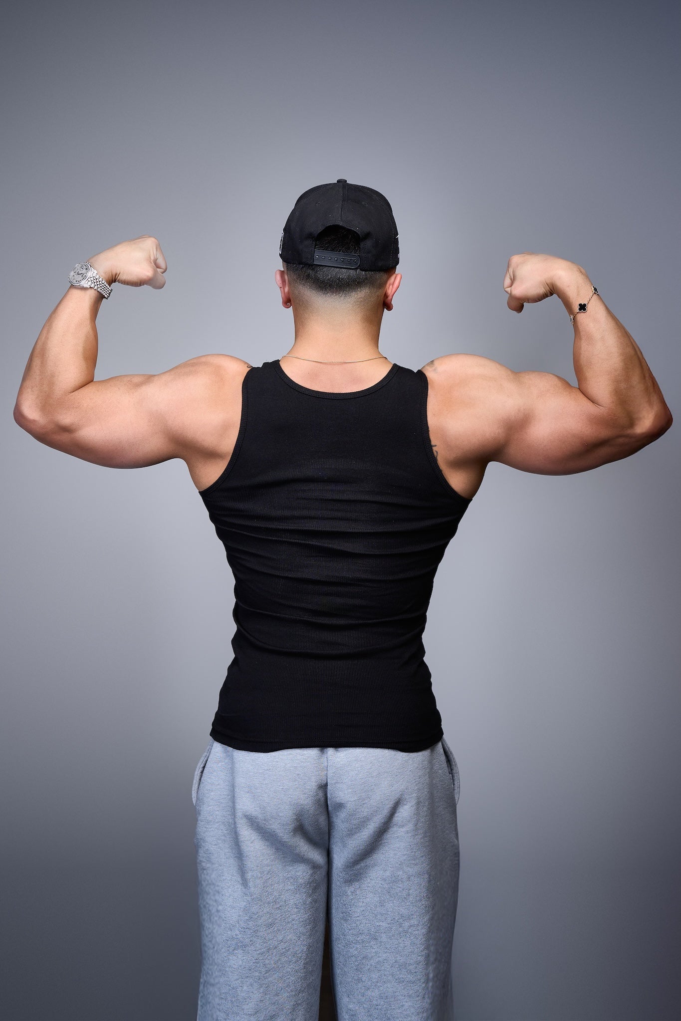 3 Pack Black Beater Tanks